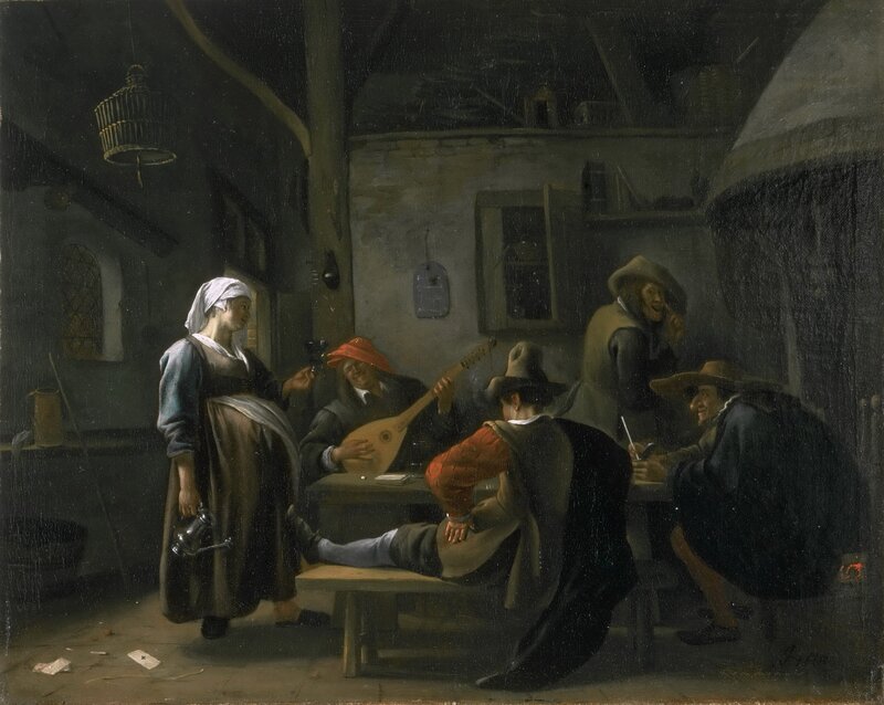 Peasants in a tavern
