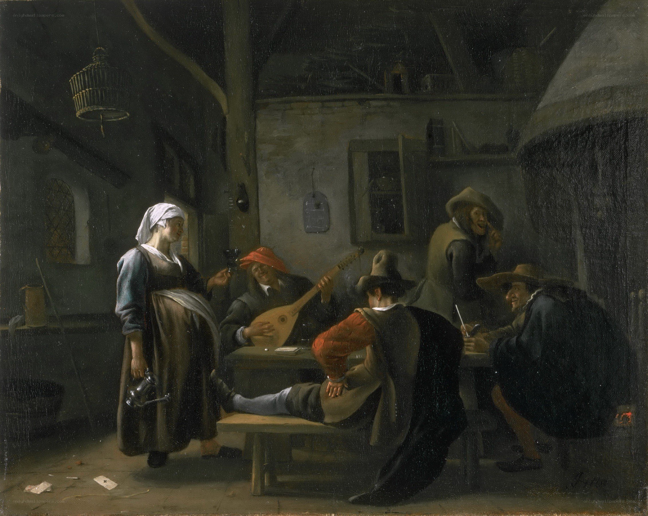 Peasants in a tavern