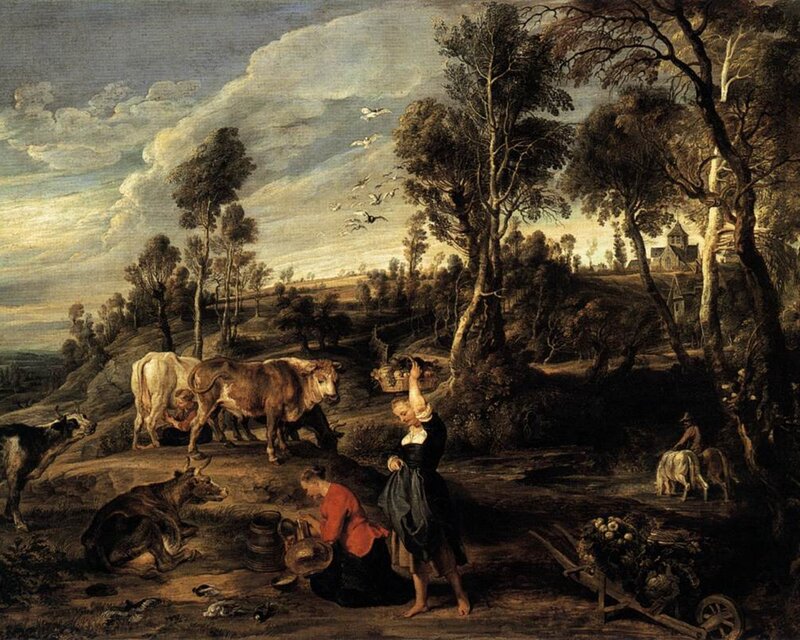 Peasants with Cattle