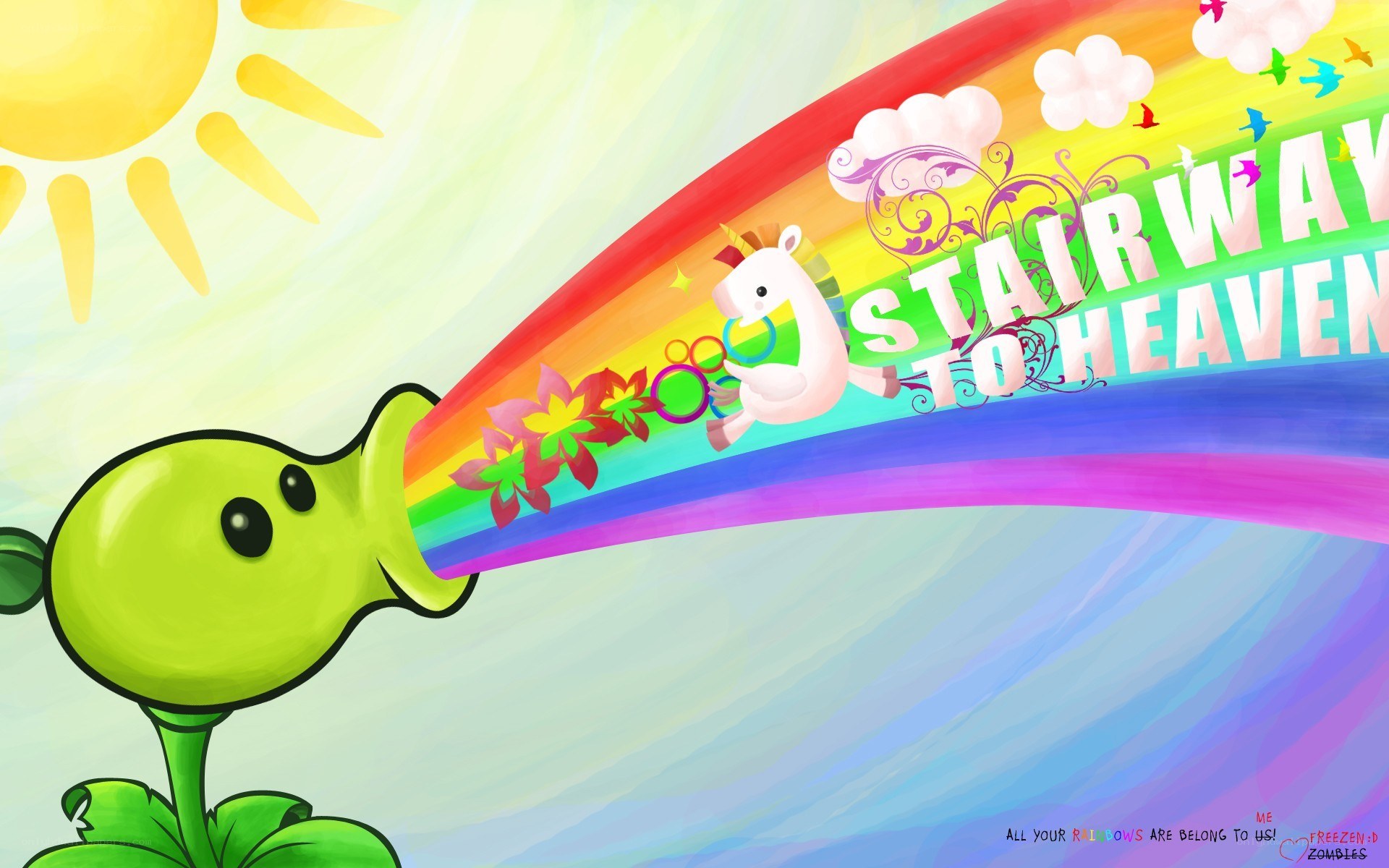 Peashooter rainbow to heaven