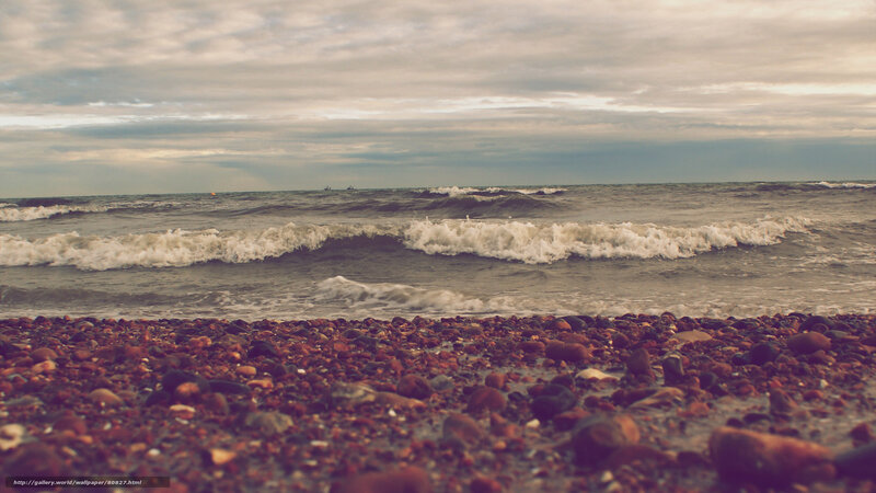 pebble beach at dusk