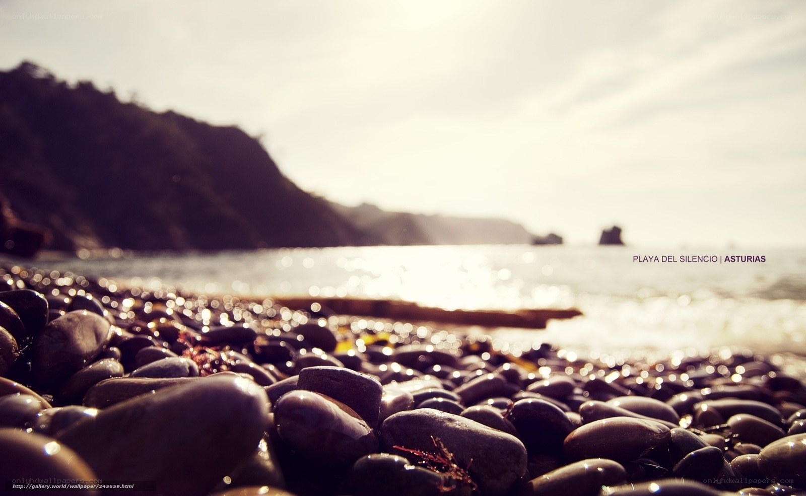 pebble beach at playa del silencio