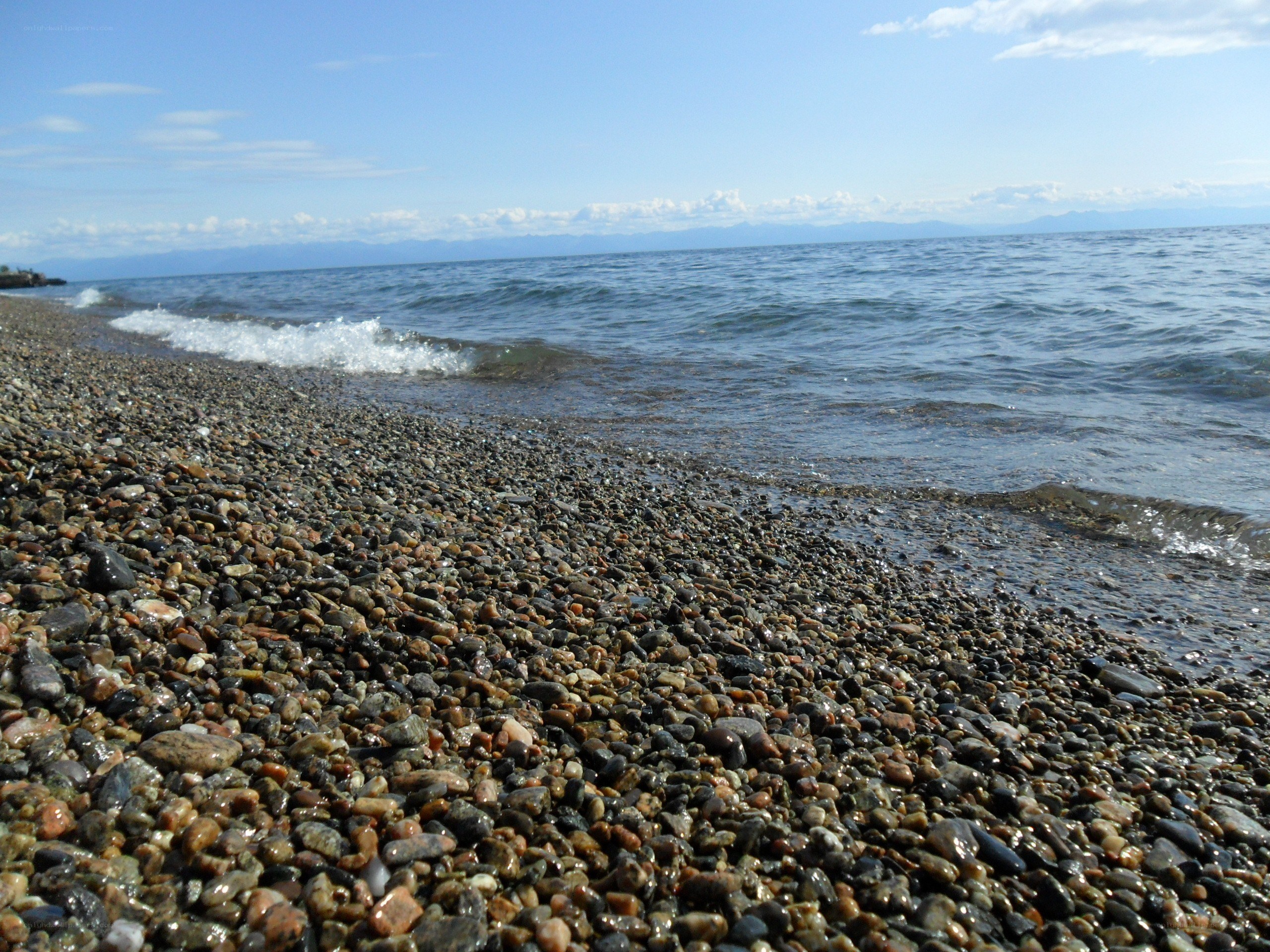 pebble beach by the sea