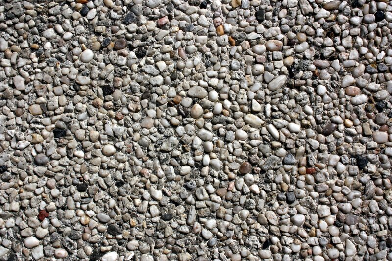 pebble concrete surface