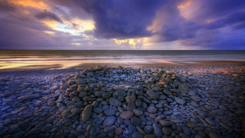 Pebble Mound on Beach