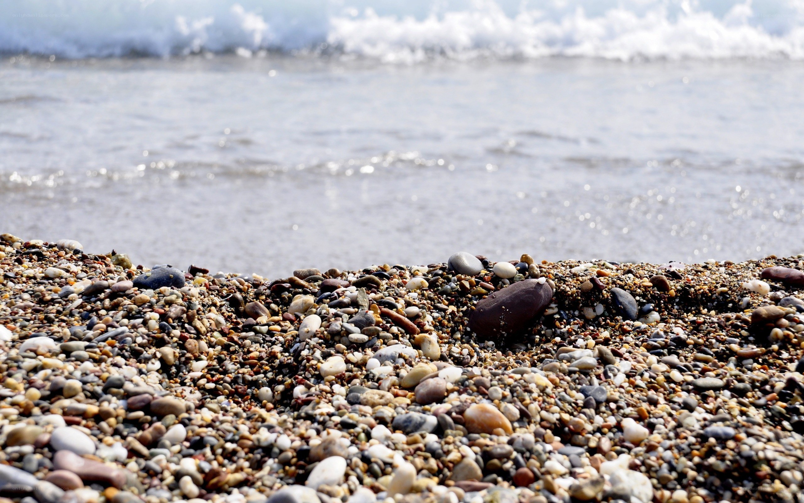 pebbled beach by the sea