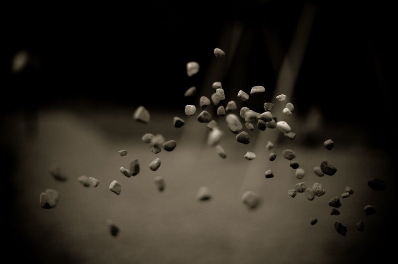 Pebbles in Mid-air — Black