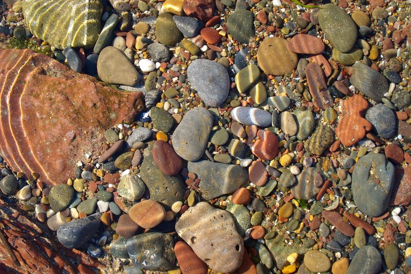 Pebbles in Shallow Water — Gray