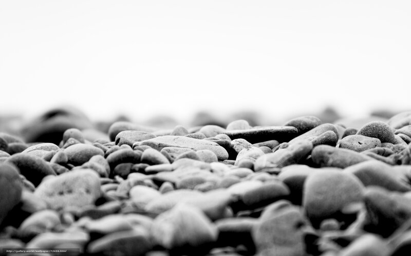 Pebbles on a Beach — Black
