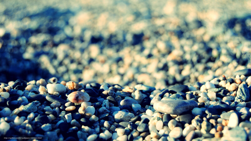 Pebbles on a Beach — Blue