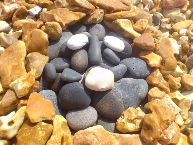 Pebbles on a Beach — Brown, Calm