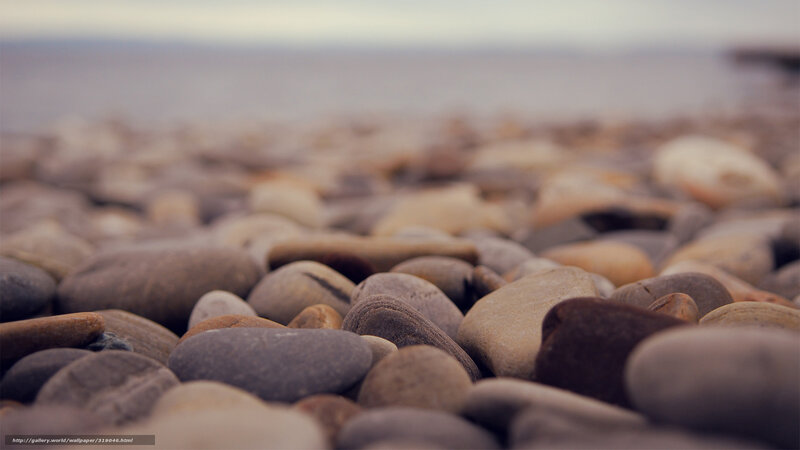 Pebbles on a Beach — Gray, Calm, Photograph, Stones