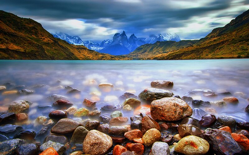 Pebbles on Lake Shore