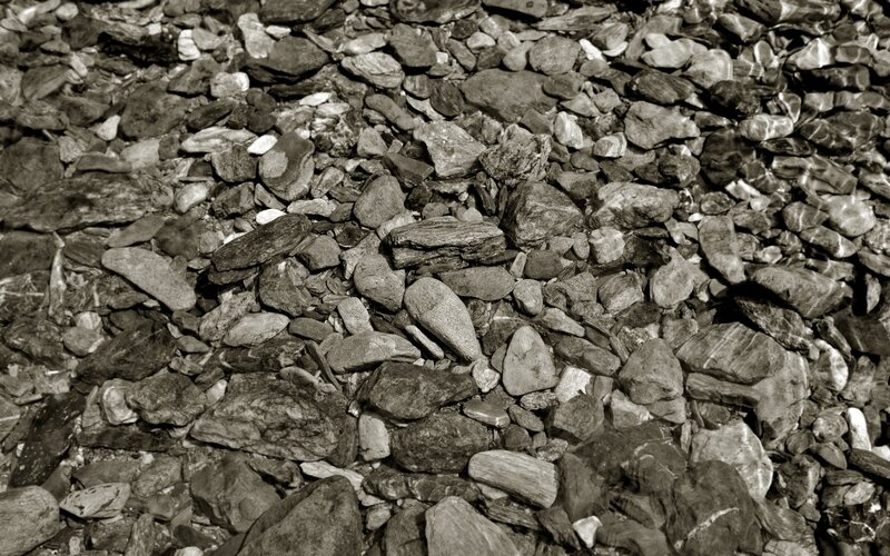 Pebbles on Riverbed
