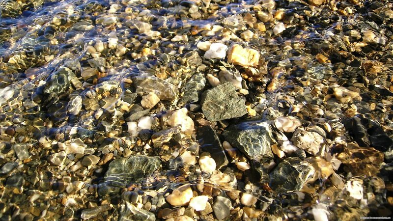 Pebbles under Water — Brown, Calm, Afternoon