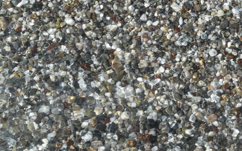 Pebbles under Water — Gray
