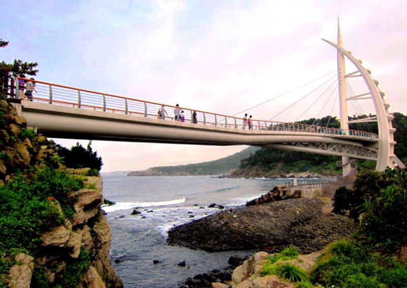 Pedestrian Bridge over Sea