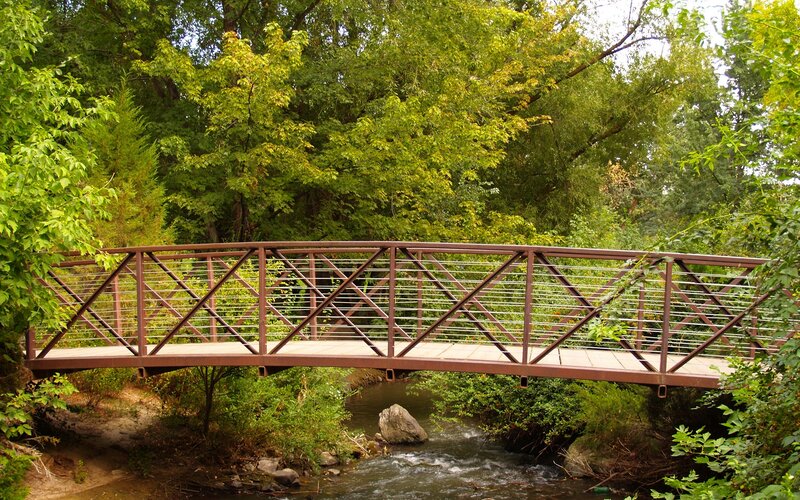 Pedestrian Bridge over Stream