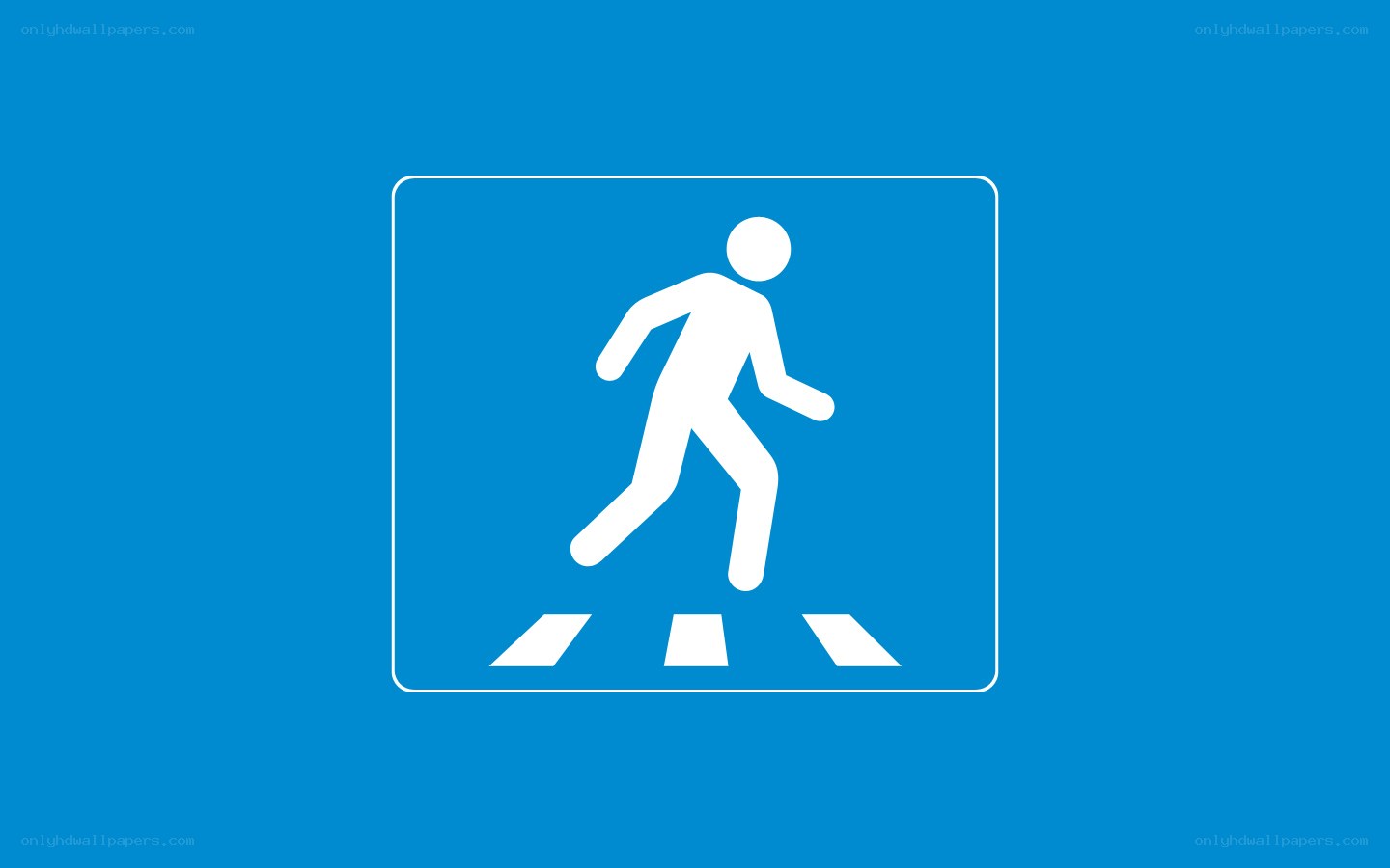 pedestrian crossing sign