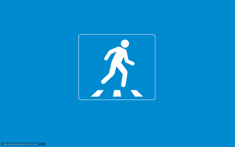 pedestrian crossing sign