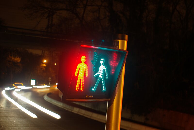 Pedestrian Crossing Signal — Red