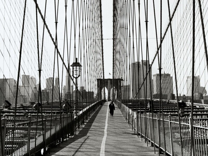 Pedestrian on Bridge