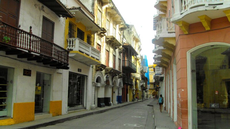 Pedestrian on Colonial Street
