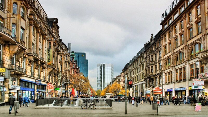 Pedestrian Street in Frankfurt
