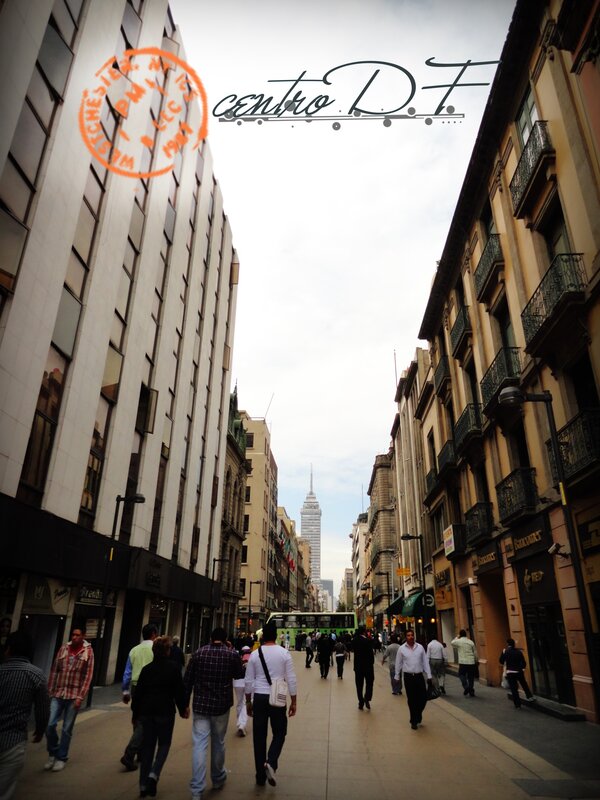 Pedestrian street in Mexico City
