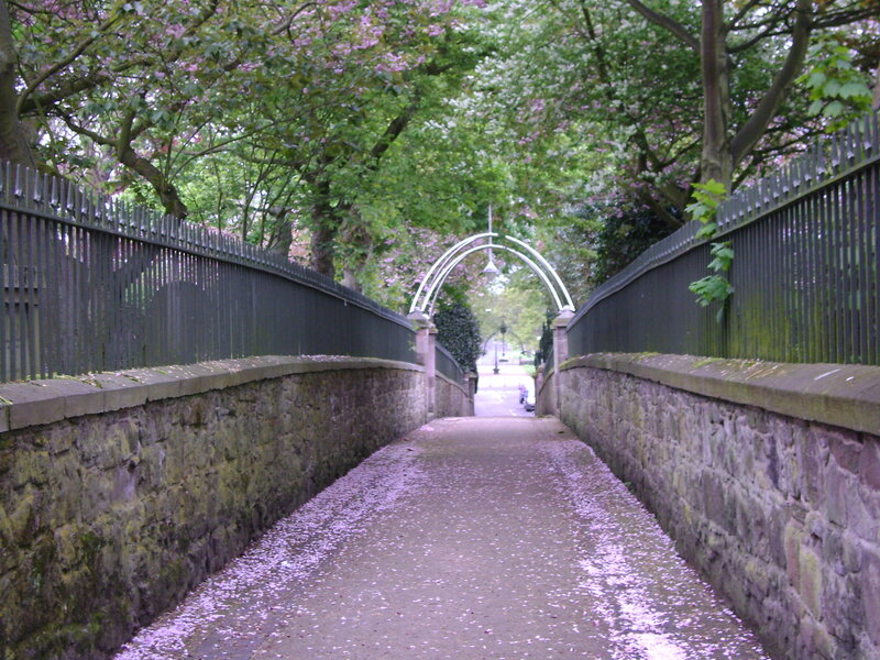 Pedestrian Walkway under Arch