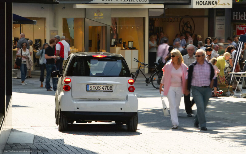 Pedestrians on a city street