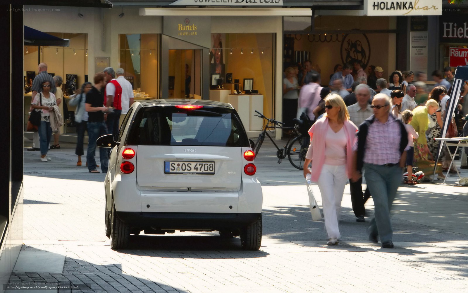 Pedestrians on a city street