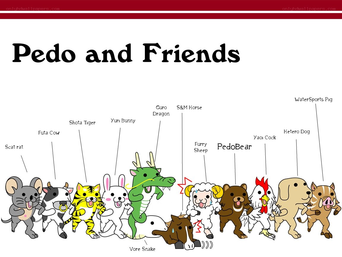 Pedo and Friends characters