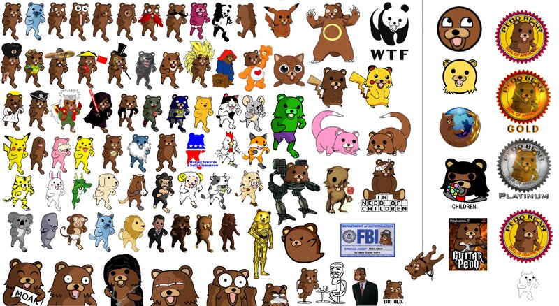 Pedo Bear character collection