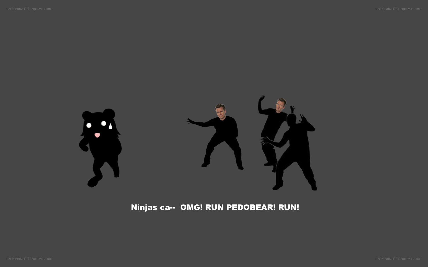 Pedobear vs ninjas