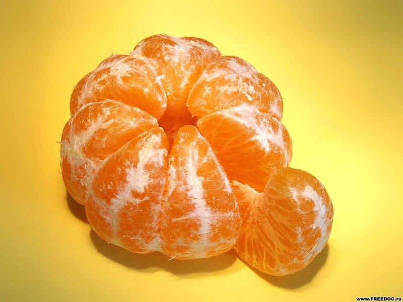 Peeled Tangerine — Orange, Simple