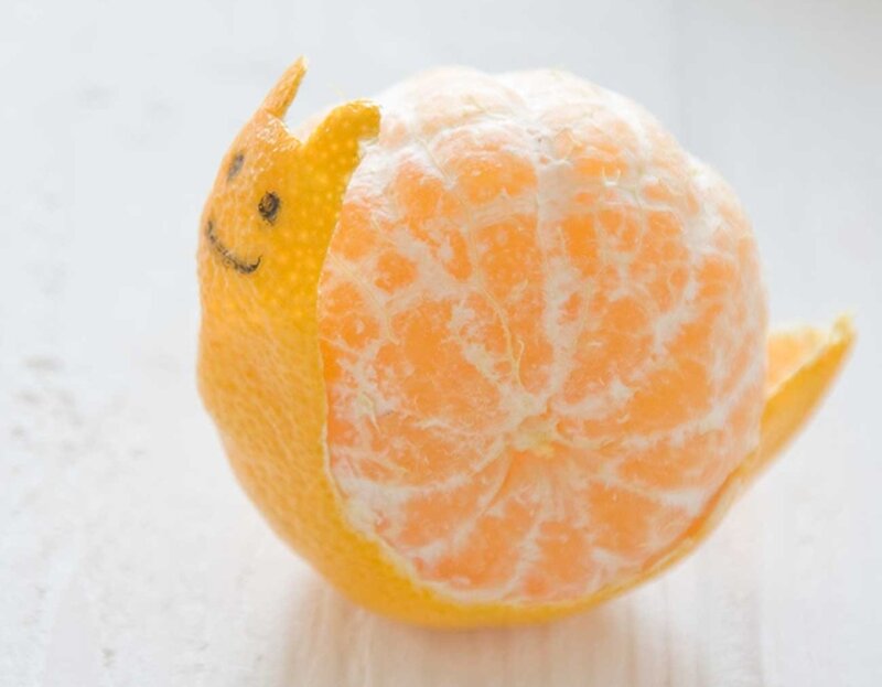 Peeled Tangerine Snail