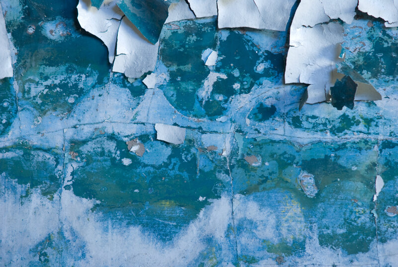 Peeling Blue Paint — Decayed