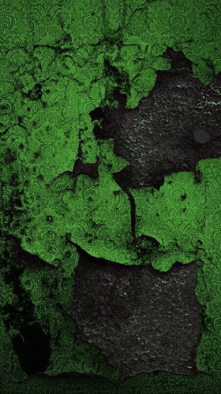 Peeling Green Wallpaper