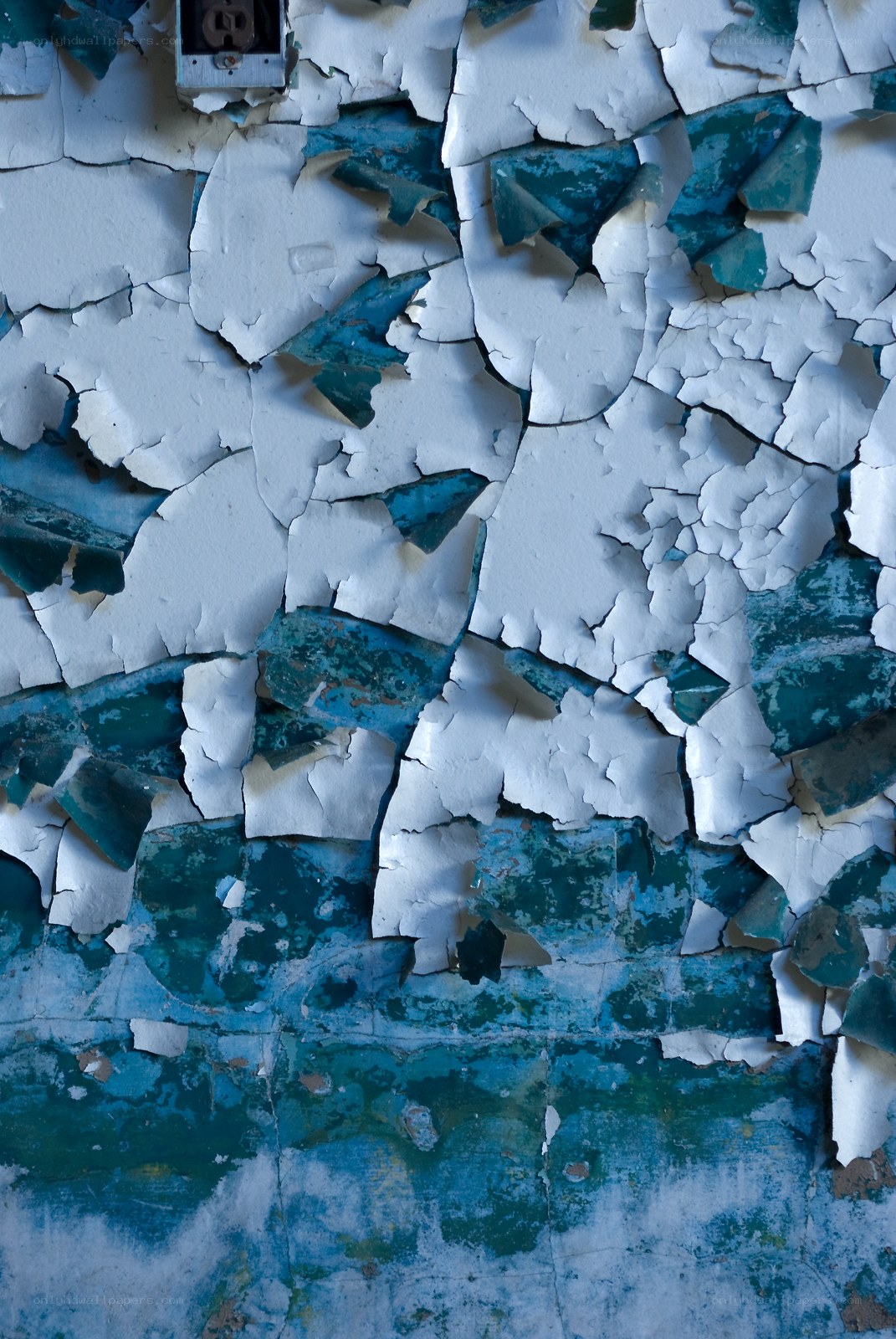 peeling paint on a wall