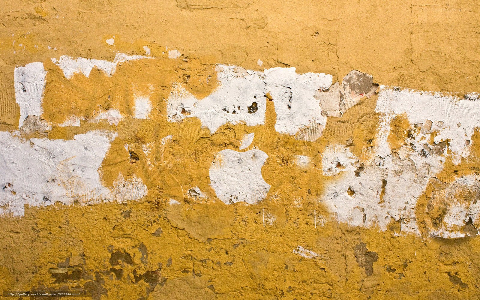 peeling paint wall with logo