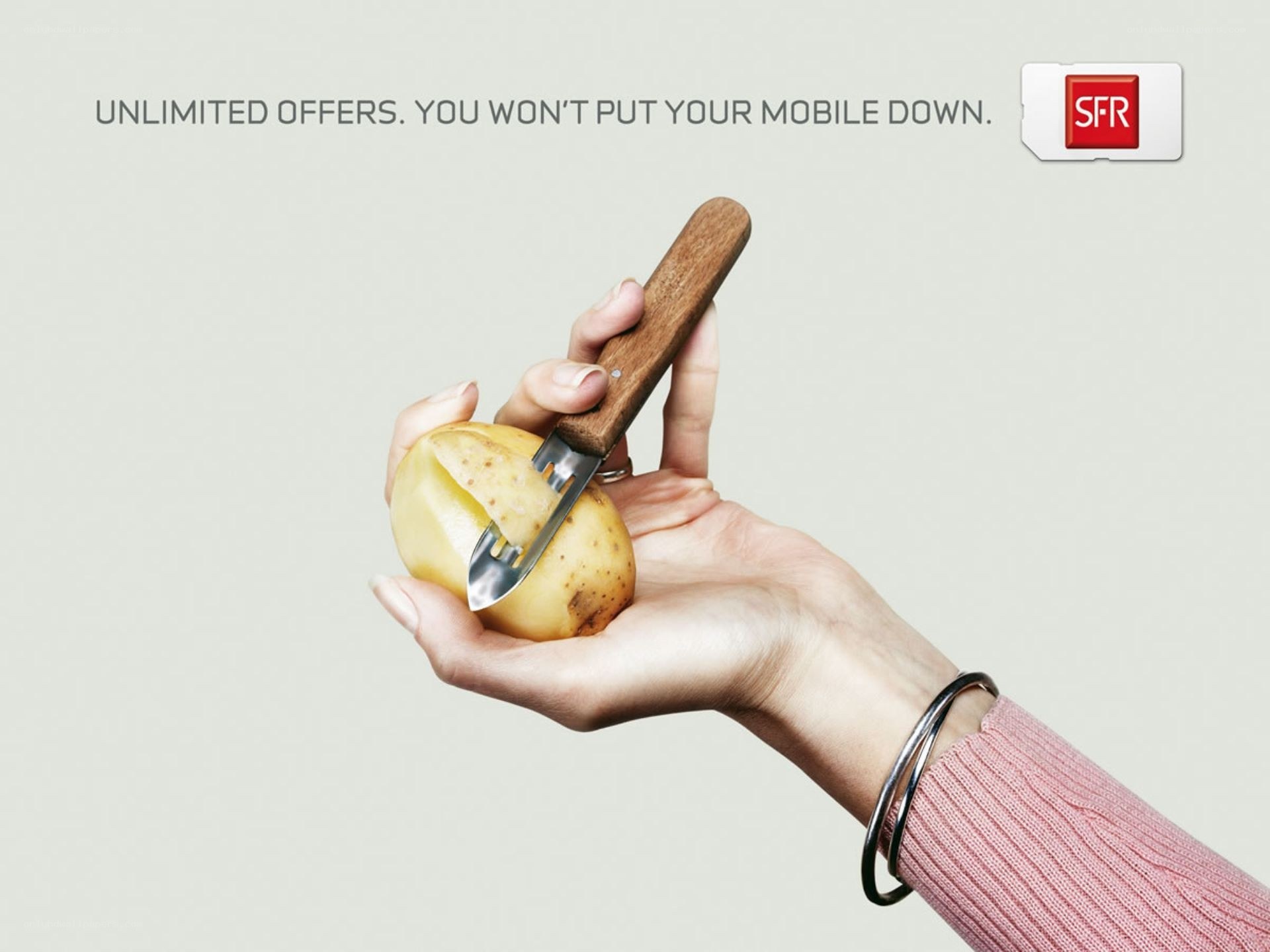 peeling potato ad