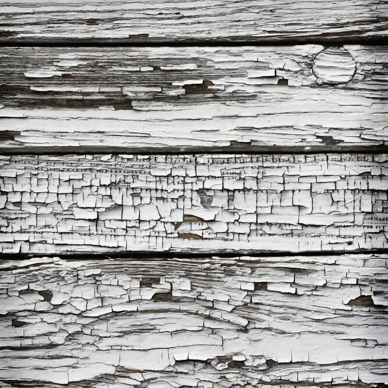 peeling white paint on wood