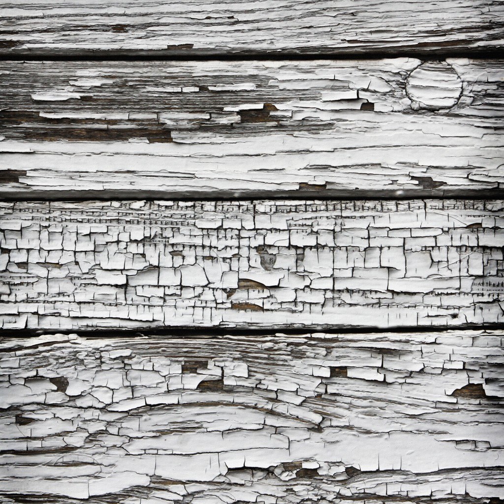 peeling white paint on wood
