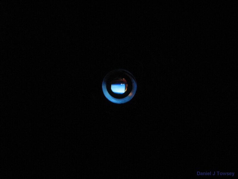 peephole view of a screen