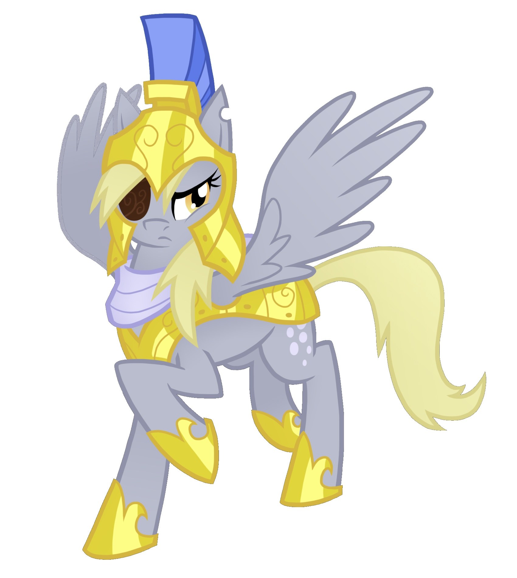 Pegasus in golden armor