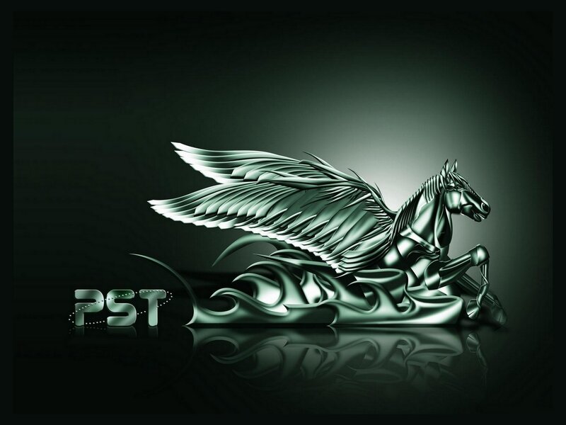Pegasus logo with PST text