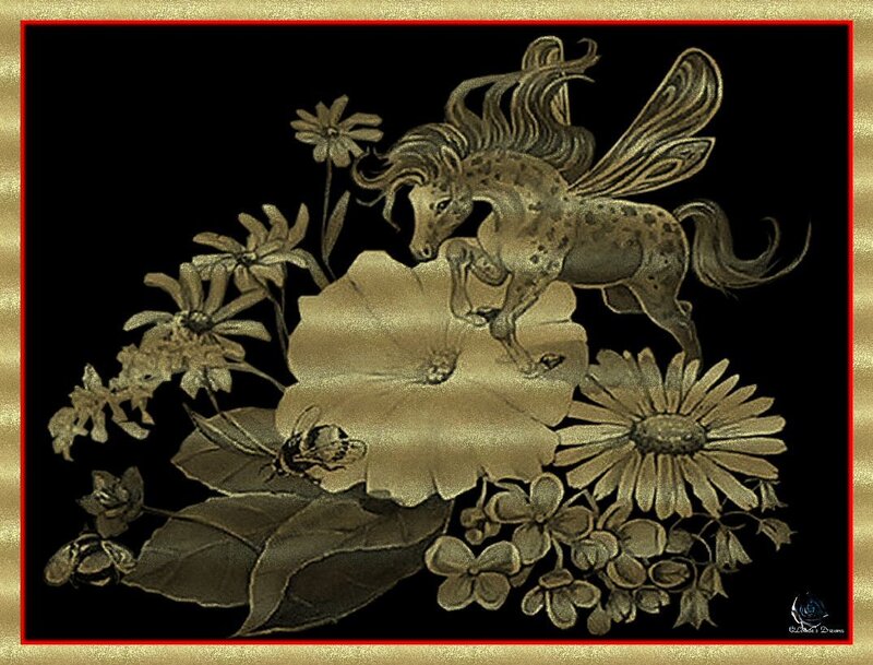 Pegasus on Flower