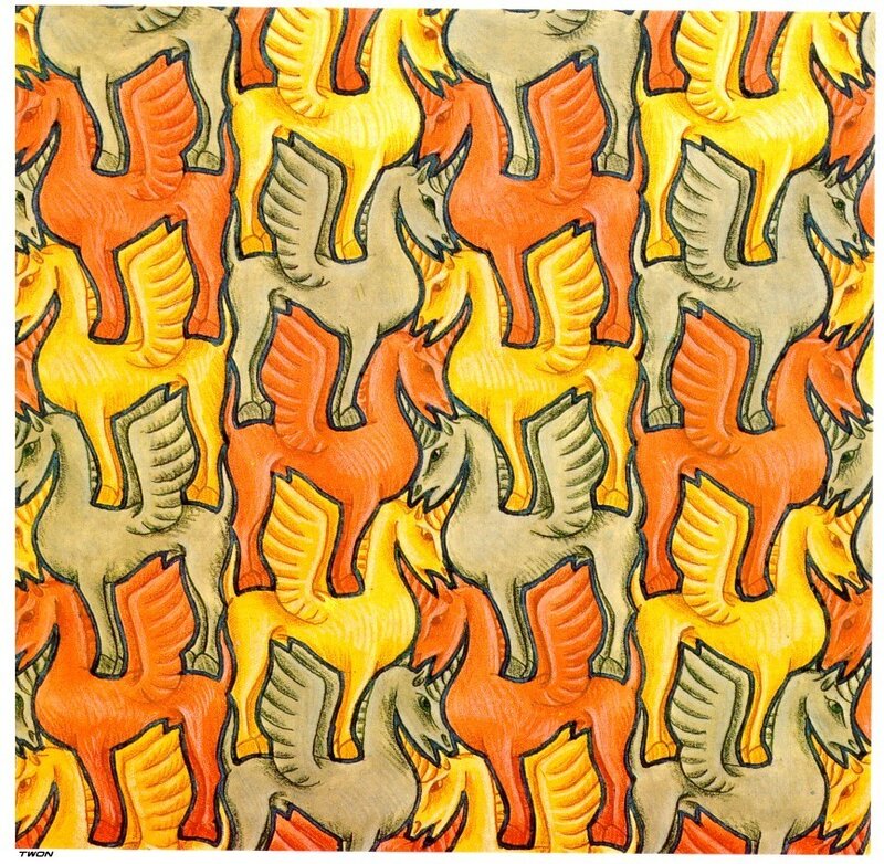 Pegasus pattern artwork