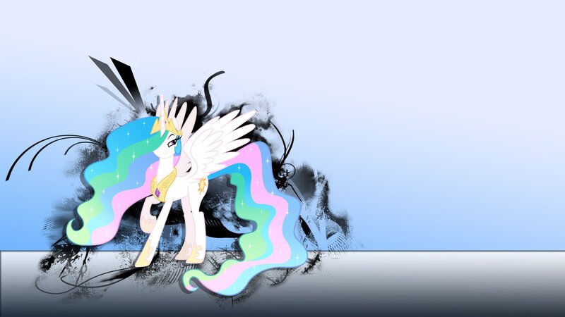 Pegasus Pony with Rainbow Mane